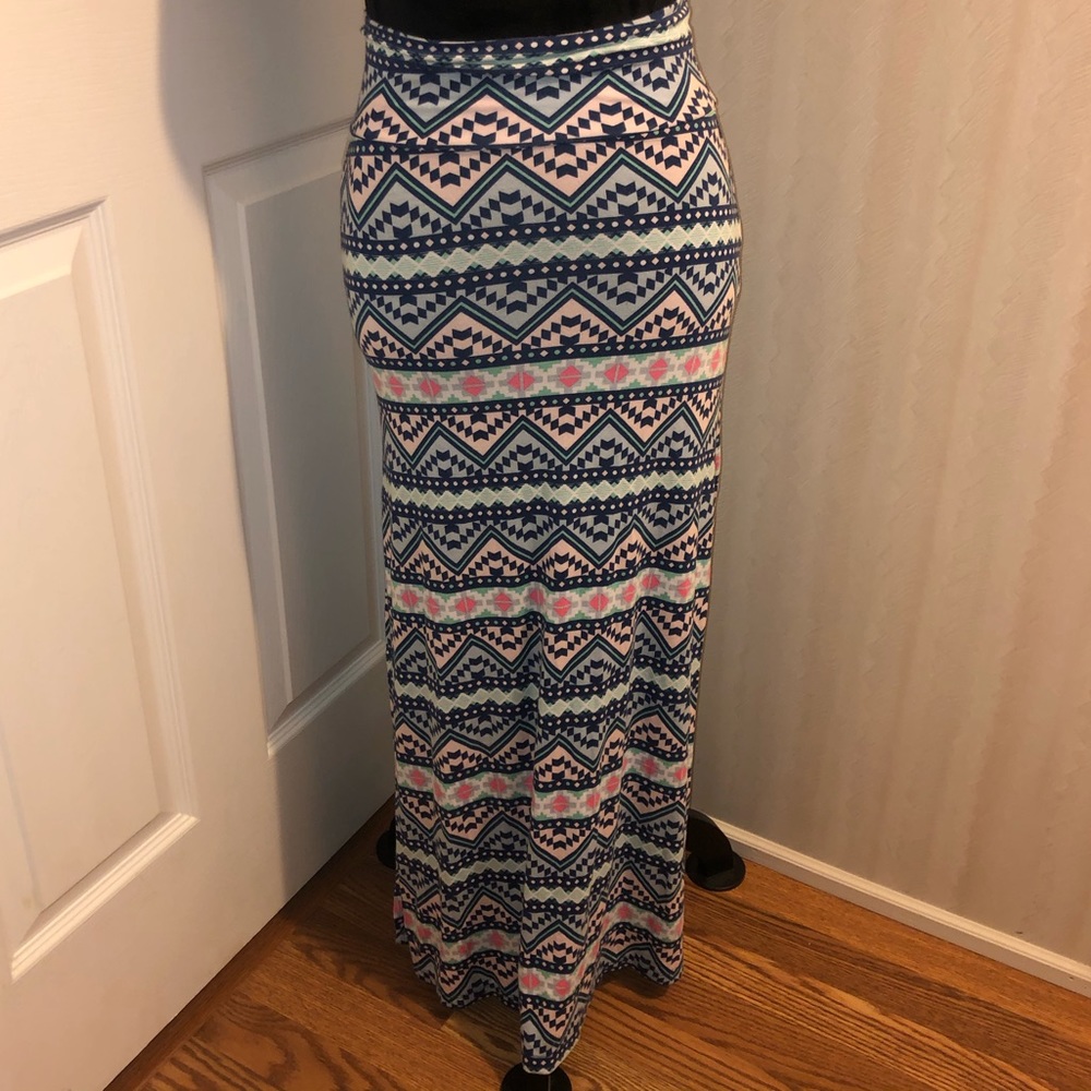 Charlotte Russe Aztec Maxi Skirt
